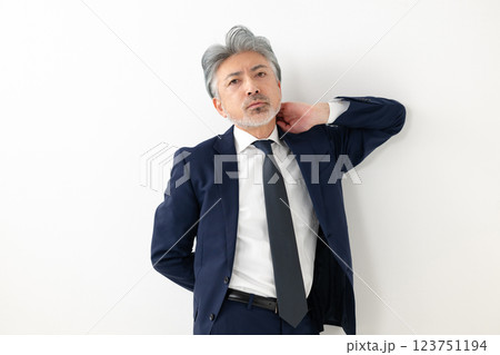 スーツ姿の男性　ビジネスマン　実業家 123751194