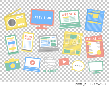 Mass Media Illustration 123752304