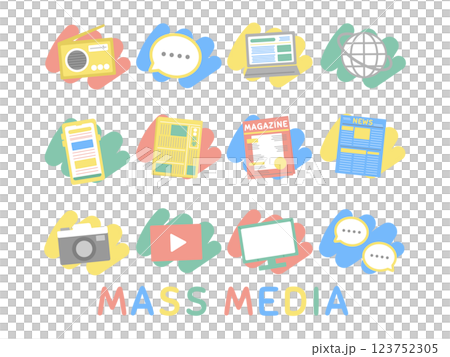 Mass media icon illustration 123752305