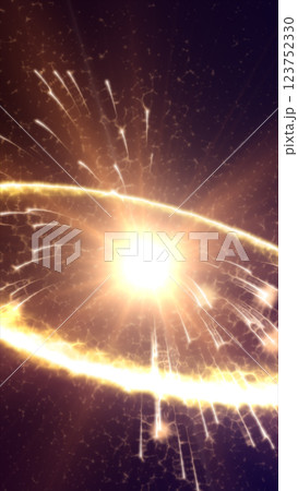 Glowing golden explosion with electric energy arcs and dynamic light effects, creating a cosmic burst or star-like explosion concept Glowing golden explosion with electric energy arcs and dynamic light effects, creating a cosmic burst or star-like explosion concept 123752330