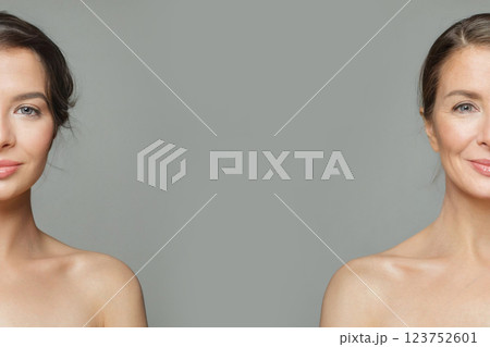 Pretty women on white background. Pretty women on white background. 123752601