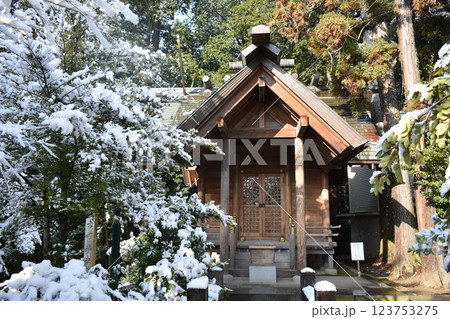 開成山大神宮 雪の風景 開成山大神宮 雪の風景 123753275