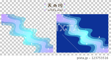 Milky way illustration 123753516