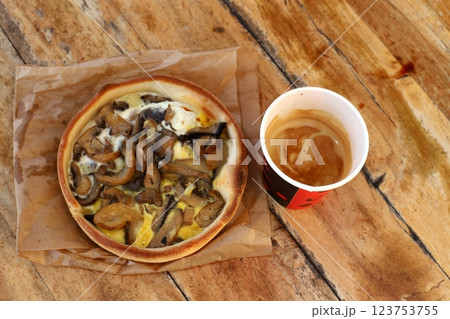 food and snacks on a table in a restaurant 123753755