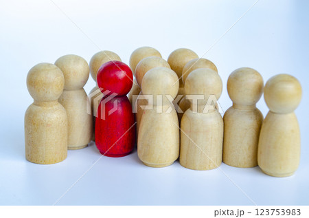 A representation of a good leader that listen and work as a team in all areas. leadership concept 123753983