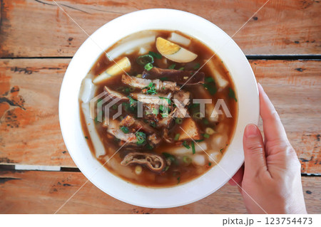 noodles , Chinese noodle or pork noodle or Thai noodles noodles , Chinese noodle or pork noodle or Thai noodles 123754473