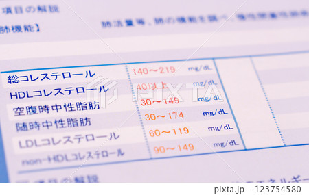 健康診断での結果判定と数値 血圧、メタボリック、血液、悪玉善玉コレステロール、ガンマGTPなど 健康診断での結果判定と数値 血圧、メタボリック、血液、悪玉善玉コレステロール、ガンマGTPなど 123754580