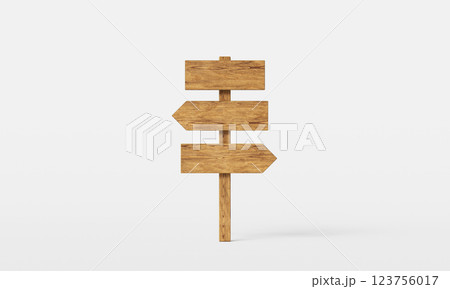 Wood Road Sign Mock up. 3D Rendering Wood Road Sign Mock up. 3D Rendering 123756017