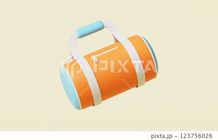 Sports Duffel Bag Icon. 3D Rendering 123756026