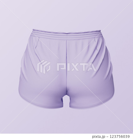 Women's Shorts Mock up. 3D Rendering Women's Shorts Mock up. 3D Rendering 123756039