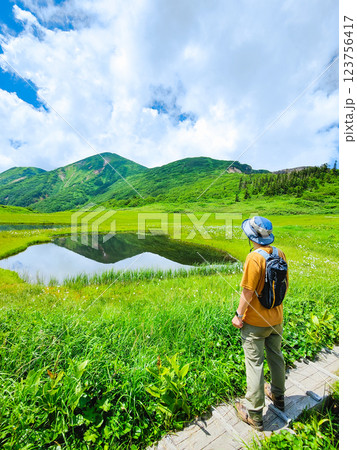 夏の火打山・妙高山登山（天狗の庭から火打山を望む） 123756417