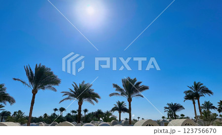 Beautiful view of resort town of Sharm El Sheikh 123756670