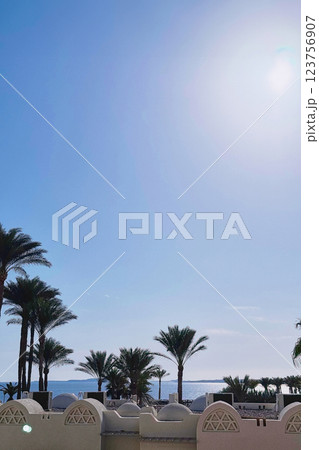 Beautiful view of resort town of Sharm El Sheikh 123756907