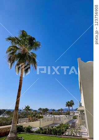 Beautiful view of resort town of Sharm El Sheikh 123756908