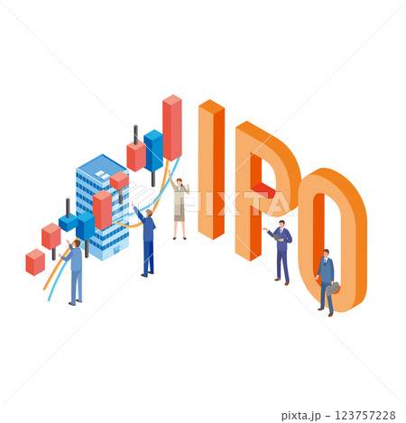 新規上場企業と人々 123757228