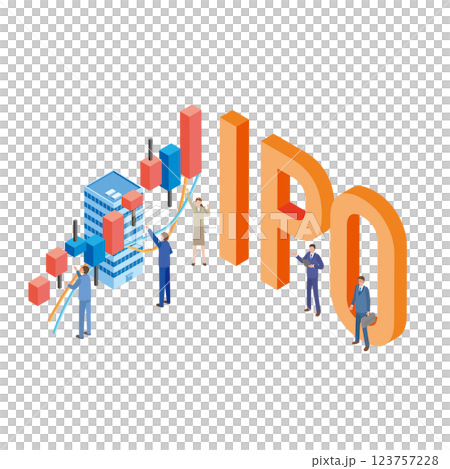 新規上場企業と人々 123757228