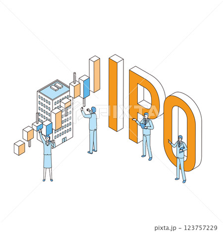 新規上場企業と人々 123757229