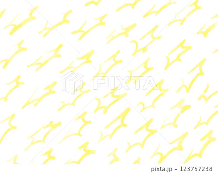 ラフに描いたたくさんの星模様背景 123757238