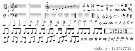 Collection of Music Notation and Symbols for Composers 123757712