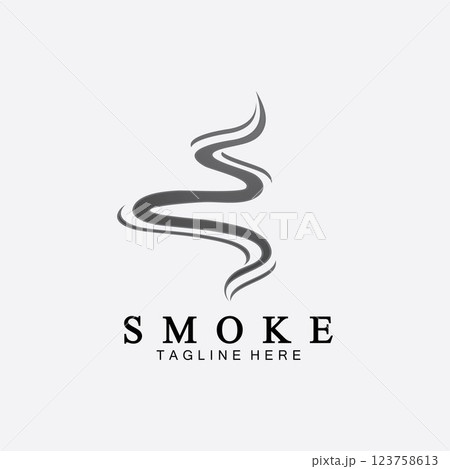 Smoke steam icon logo illustration isolated on white background,Aroma vaporize icons. Smells vector line icon, hot aroma, stink or cooking steam symbols, smelling or vapor Smoke steam icon logo illustration isolated on white background,Aroma vaporize icons. Smells vector line icon, hot aroma, stink or cooking steam symbols, smelling or vapor 123758613