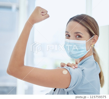 Woman, covid and vaccine injection success for safety, protection and medicine for strong immune system. Hospital healthcare center girl yes approve corona vaccination winning medical benefit results Woman, covid and vaccine injection success for safety, protection and medicine for strong immune system. Hospital healthcare center girl yes approve corona vaccination winning medical benefit results 123759375