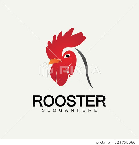 Rooster head logo vector icon symbol illustration design.Rooster chicken cock. Abstract vector illustration Rooster head logo vector icon symbol illustration design.Rooster chicken cock. Abstract vector illustration 123759966