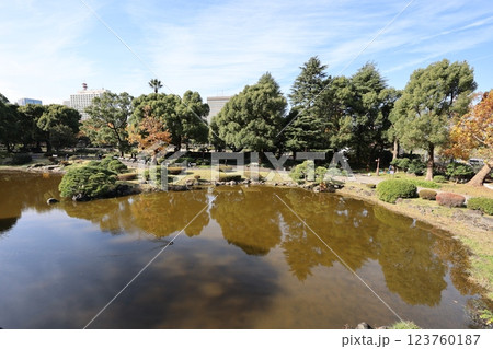 Hibiya Park Landscape Featuring Tranquil Pond Dec 5 2024 Hibiya Park Landscape Featuring Tranquil Pond Dec 5 2024 123760187