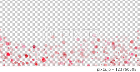 Abstract glitter red background bokeh glitter lights in round sparkle shapes or circles, sparkling celebration, bright bubble transparent light, gold sparkle. 123760308