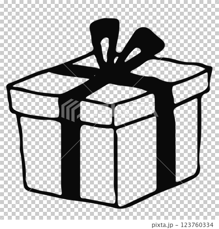 手繪禮品盒 123760334