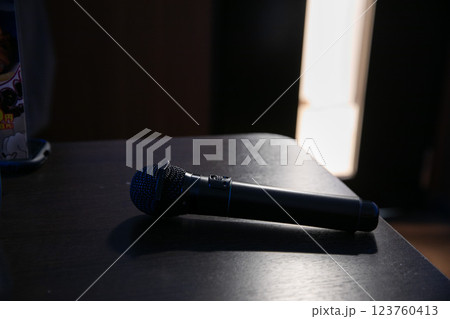 カラオケマイク カラオケマイク 123760413