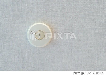 火災報知器はマンション内で火災が発生した際に早期に火災を検知し、警報を発する装置 123760414