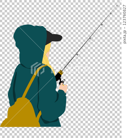 Illustration of a fisherman Illustration of a fisherman 123760827