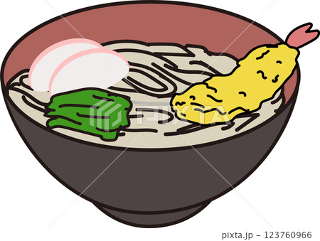 海老天_そば 123760966