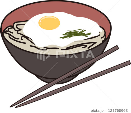 とろろそば とろろそば 123760968