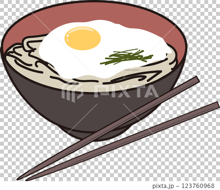 とろろそば とろろそば 123760968