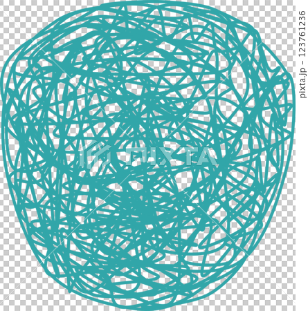 悩んでいるグラフィック素材イラスト 123761236