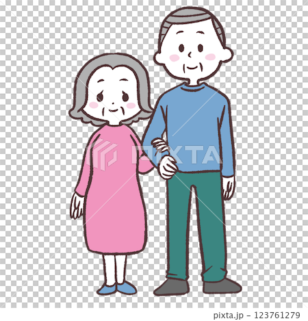 年長夫婦圖 年長夫婦圖 123761279