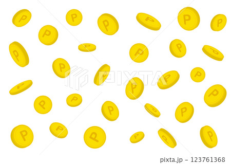 ポイントのコイン 123761368