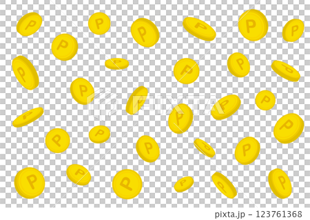 ポイントのコイン 123761368
