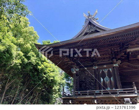 御嶽神社_東京都大田区_浦島太郎の彫刻 御嶽神社_東京都大田区_浦島太郎の彫刻 123761396