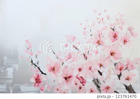 桜イメージのCG素材 123761470