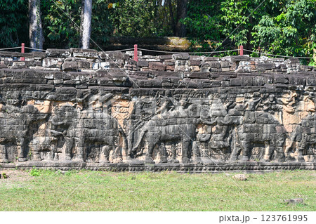 アンコールトム・象のテラスとライ王のテラス,アンコール遺跡群/カンボジア アンコールトム・象のテラスとライ王のテラス,アンコール遺跡群/カンボジア 123761995
