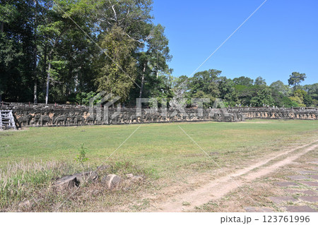 アンコールトム・象のテラスとライ王のテラス，アンコール遺跡群／カンボジア 123761996