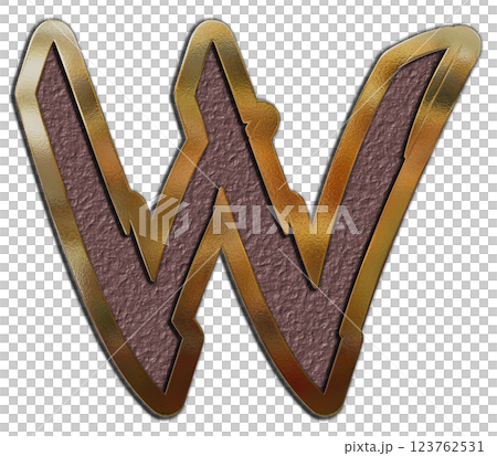 3D rendered illustration. Creative font. Art lettering. 3D rendered illustration. Creative font. Art lettering. 123762531