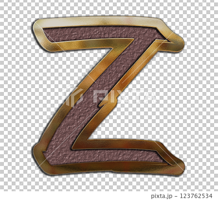 3D rendered illustration. Creative font. Art lettering. 123762534