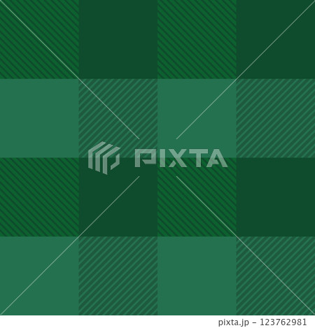 Vector classic seamless green plaid pattern for st. Patrick's day. Green gingham pattern for st. Paddy's day. 123762981