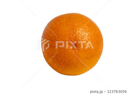 Fresh juicy orange isolated without shadow. Bottom of an orange Fresh juicy orange isolated without shadow. Bottom of an orange 123763056