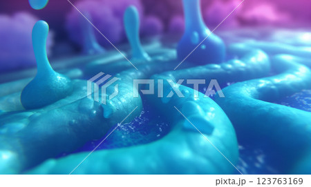 毒々しいウイルス、感染のイメージ 123763169
