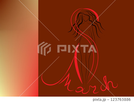greeting card for the day of March 8 greeting card for the day of March 8 123763886