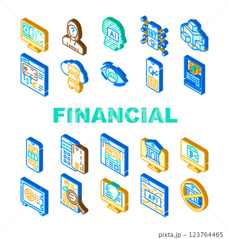 Financial Technology And Software Icons Set Vector Financial Technology And Software Icons Set Vector 123764465
